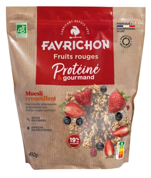 Muesli croustillant protéiné fruits rouges - 1