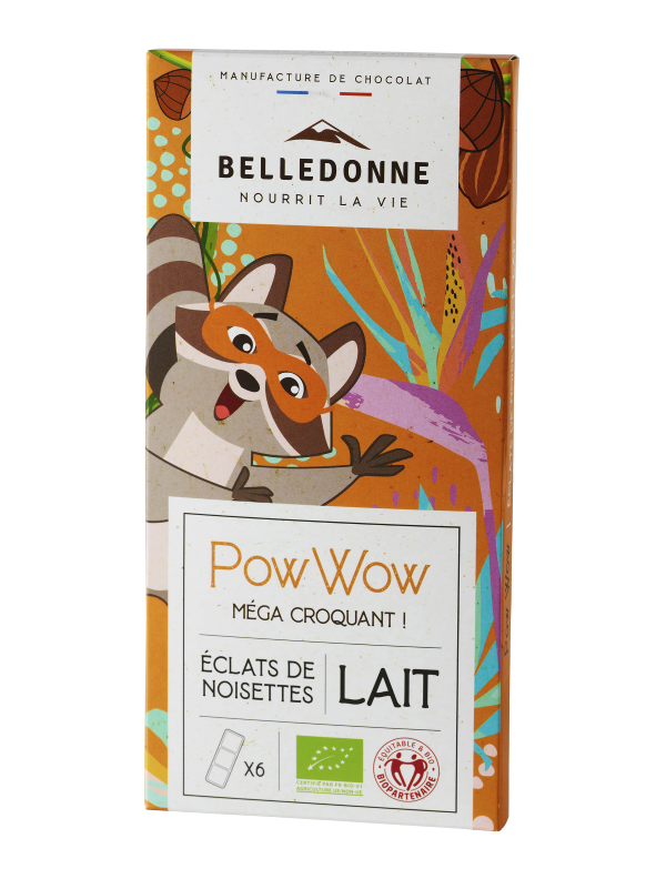 Belledonne -- Tablette enfant - chocolat au lait eclats de noisettes - 80 g