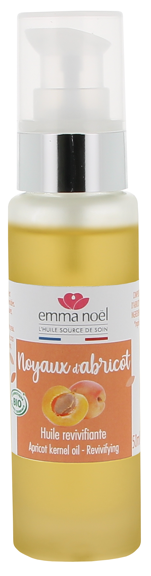 Emma Noël -- Huile vierge de noyaux abricot bio - 50 mL