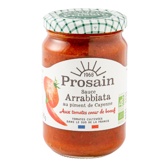 Prosain -- Sauce arrabbiata bio aux tomates cœur de bœuf et piment de cayenne - 295 g