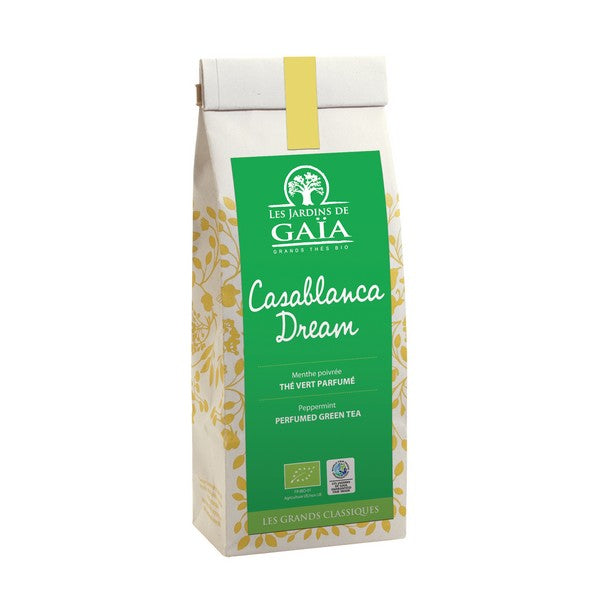 Jardins De Gaïa -- Thé vert casablanca dream (menthe poivrée) - 100 g