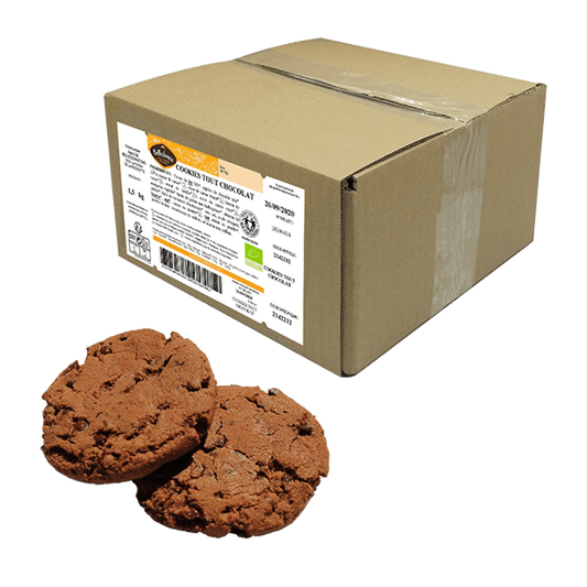 Belledonne -- Cookie tout chocolat bio - vrac 1,5 kg (env. 36 biscuits)