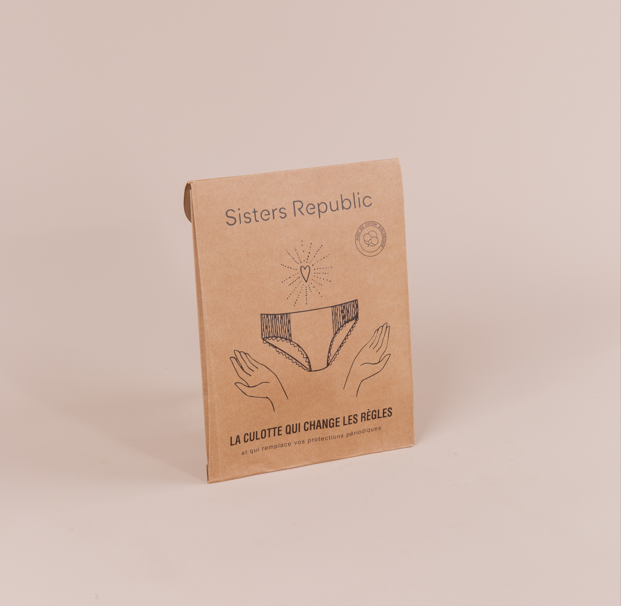 Sisters Republic -- Culotte menstruelle ado tattoo (absorption super) - Taille 18 ans (M)